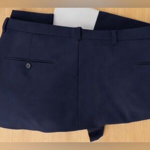 Pronto Uomo Navy Men's Dress Pants - Tailored Flat Front